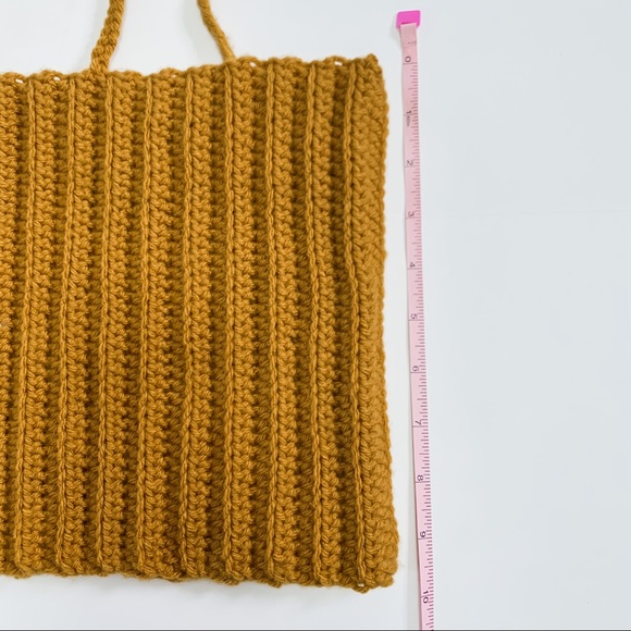 Handmade Crochet Crop Top with Tie Straps - Picture 5 of 5